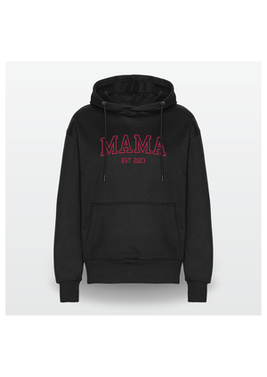 Heavy Hoodie med college tekst