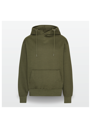 Heavy Hoodie med college tekst