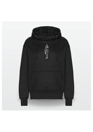 Heavy Hoodie med outline