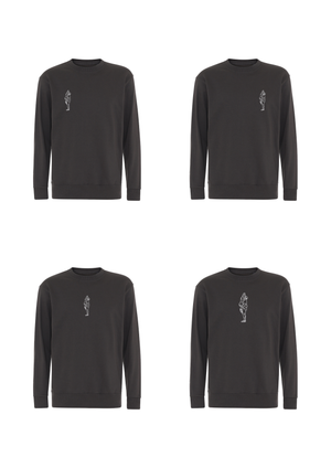 Sweatshirt med outline