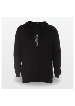 Hoodie med outline