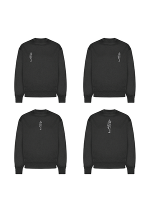Heavy Sweatshirt med outline