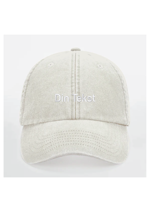 Vintage cap med egen tekst