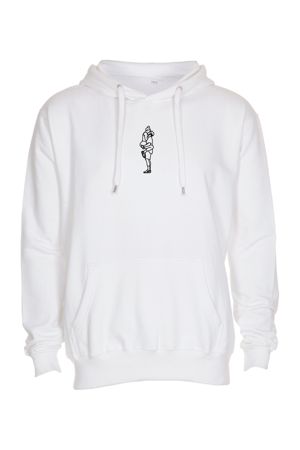 Hoodie med outline