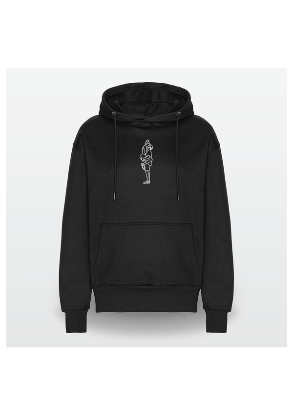 Heavy Hoodie med outline