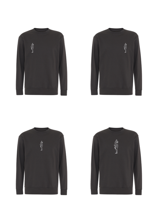 Sweatshirt med outline