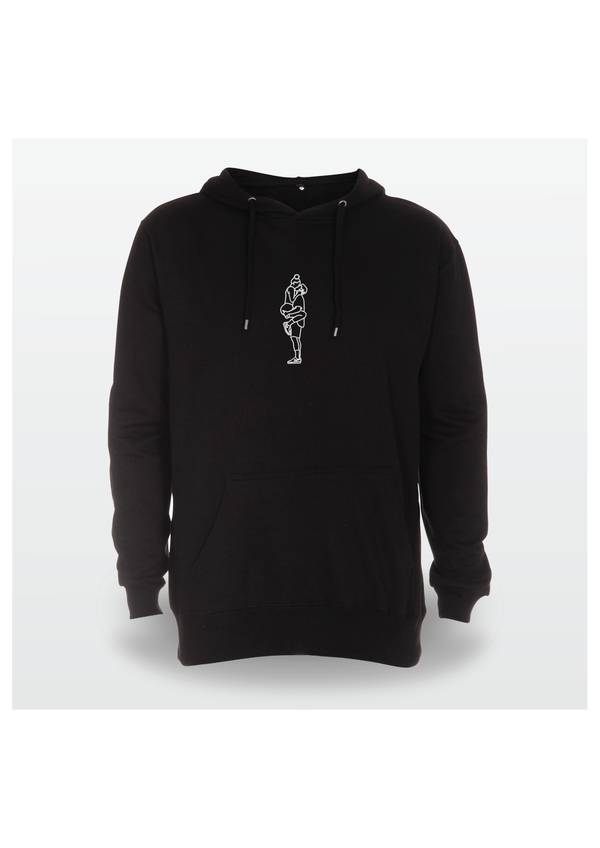 Hoodie med outline