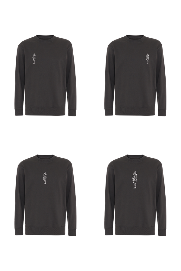 Sweatshirt med outline