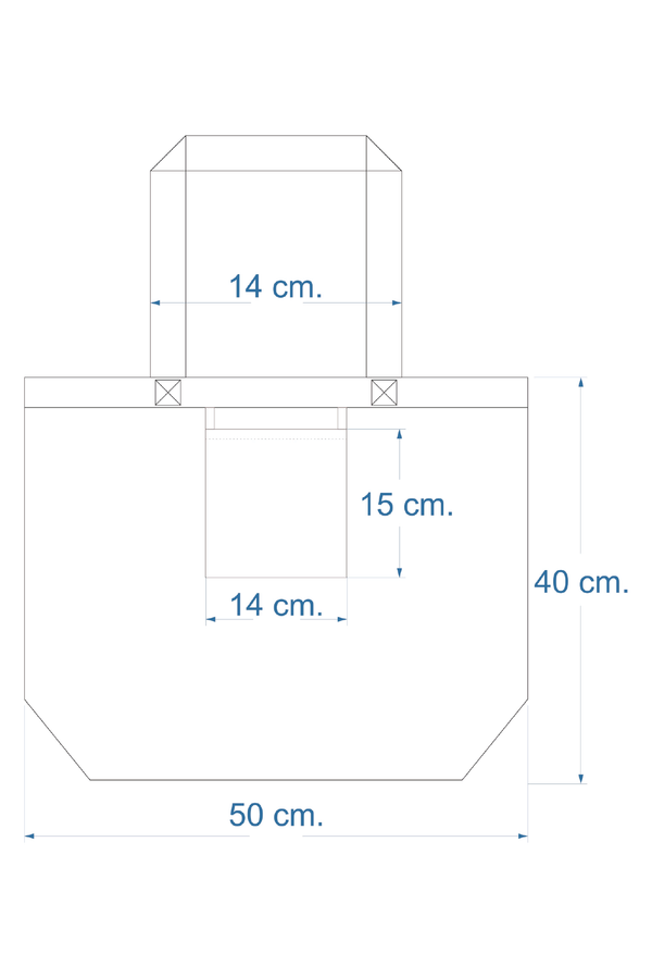 Totebag med outline