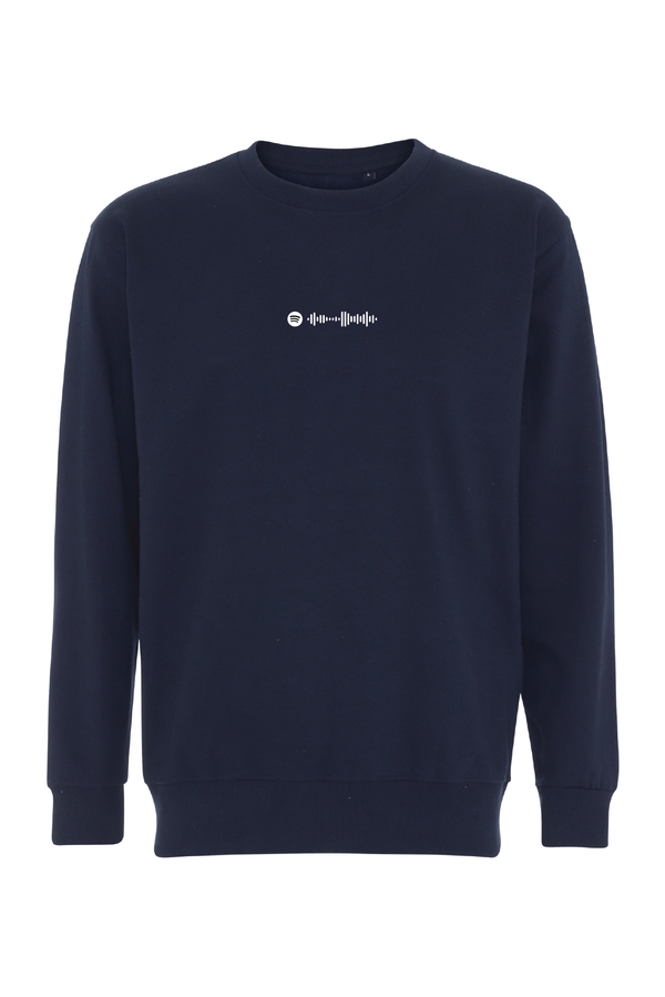 Sweatshirt med Spotify kode