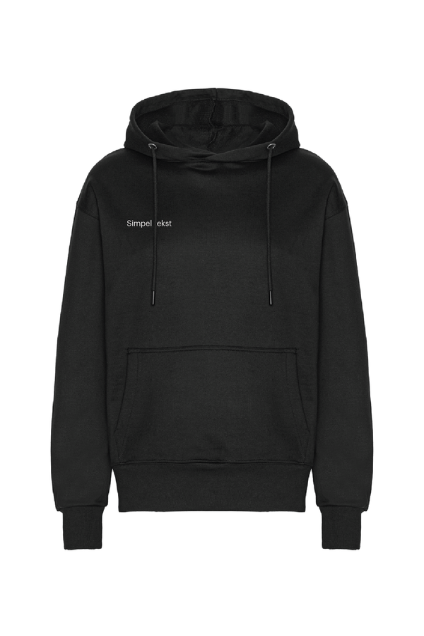 Heavy Hoodie med simpel tekst