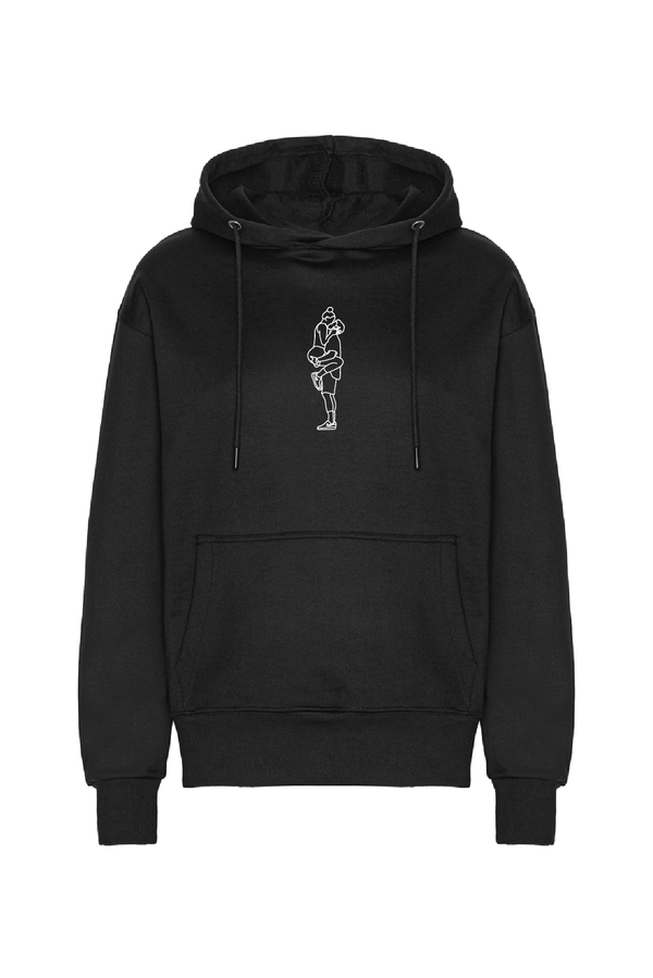 Heavy Hoodie med outline