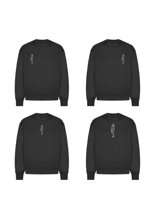 Heavy Sweatshirt med outline