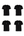 T-shirt med outline